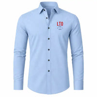 Thumbnail for Loreto International Airport (LTO) Shirts - Long Sleeve Shirt - Tag Custom - Light Blue + NAME