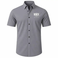 Thumbnail for Malmo Airport (MMX) Shirts - Short Sleeve Shirt - Tag - Gray