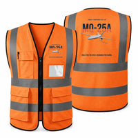 Thumbnail for MQ-25A STINGRAY aviation design on orange high-visibility reflective vest