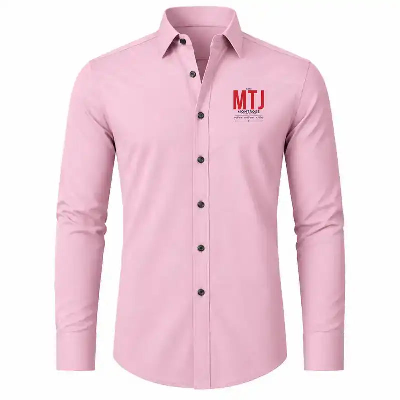 Montrose Regional Airport (MTJ) Shirts - Long Sleeve Shirt - Tag - Pink