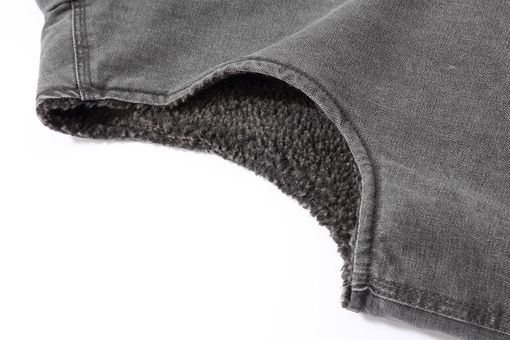 Workwear Jacket Lamb Wool With Plush Canvas And Thickened Vest