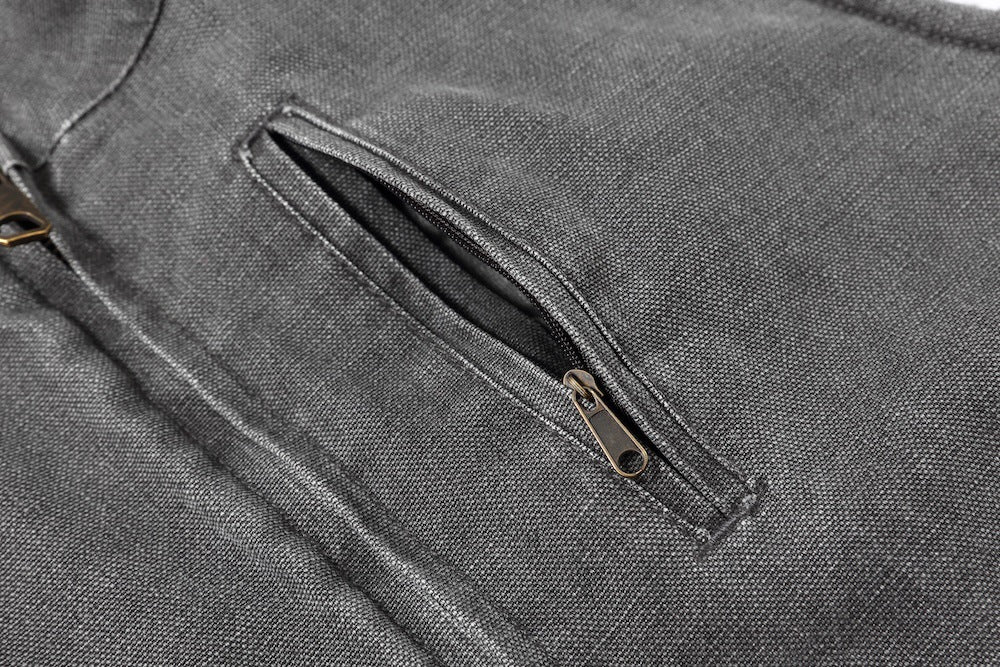 Workwear Jacket Lamb Wool With Plush Canvas And Thickened Vest