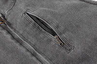 Thumbnail for Workwear Jacket Lamb Wool With Plush Canvas And Thickened Vest