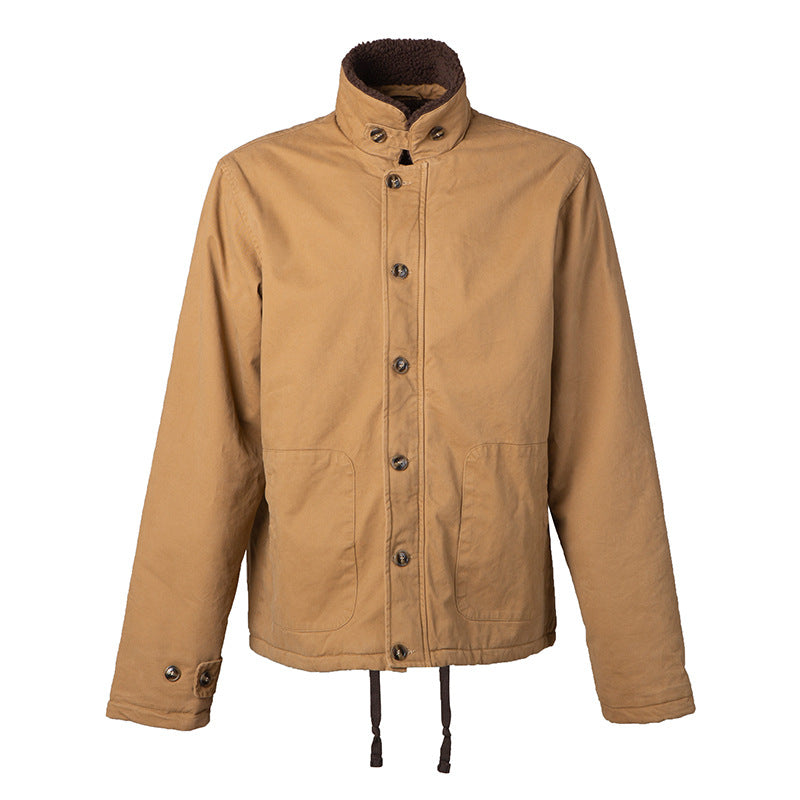 Navy N-1 Retro Deck Thickening Jacket - view 8