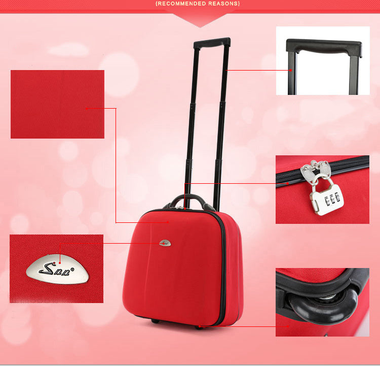 Small pull rod short distance travel suitcase