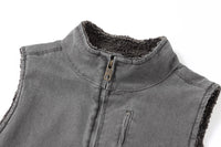 Thumbnail for Workwear Jacket Lamb Wool With Plush Canvas And Thickened Vest