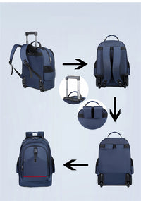 Thumbnail for Unidirectional Wheel Oxford Cloth Travel Suitcase Suitcase Backpack