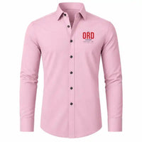 Thumbnail for Chicago O'Hare International Airport (ORD) Shirts - Long Sleeve Shirt - Tag - Pink
