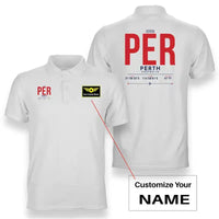 Thumbnail for PER - Tag - Double-Side Polo - White + Name