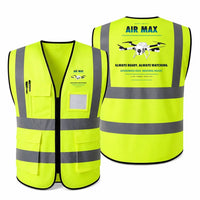 Thumbnail for Percepto Air Max aviation design on fluorescent green high-visibility reflective vest