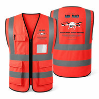 Thumbnail for Percepto Air Max aviation design on red high-visibility reflective vest