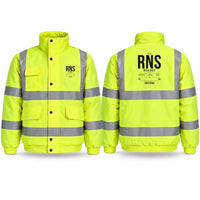 Thumbnail for RNS - Tag Custom - Reflective Winter Jacket - Fluorescent Yellow