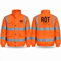 Thumbnail for Rotorua Regional Airport (ROT) Reflective Winter Jackets - Tag - Orange
