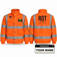 Thumbnail for ROT - Tag - Reflective Winter Jacket - Orange + Name