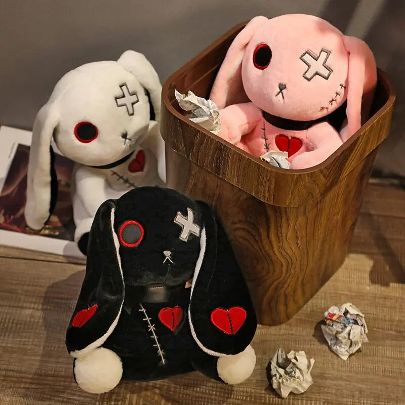 Spooky Gothic Bunny Plush/Stuffed Toys, Cute Horror Bunny Doll