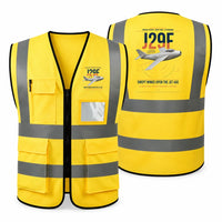 Thumbnail for Saab J 29F Tunnan aviation design on yellow high-visibility reflective vest