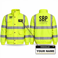 Thumbnail for SBP - Tag - Reflective Winter Jacket - Fluorescent Yellow + Name