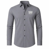 Thumbnail for Shreveport Regional Airport (SHV) Shirts - Long Sleeve Shirt - Tag - Gray