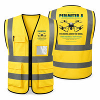 Thumbnail for Skyfront Perimeter 8 aviation design on yellow high-visibility reflective vest
