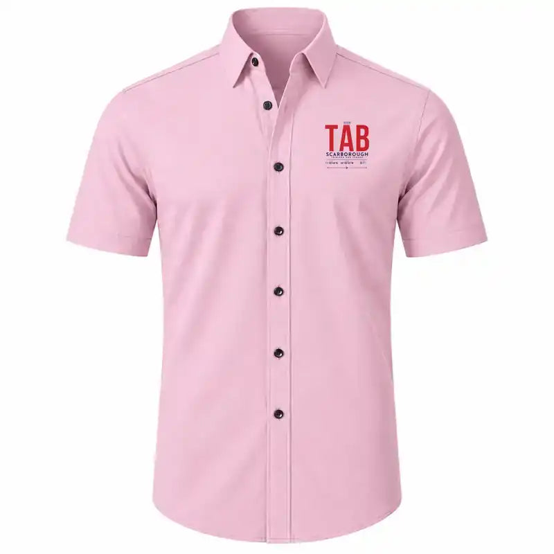 Tobago A.N.R. Robinson International Airport (TAB) Shirts - Short Sleeve Shirt - Tag - Pink