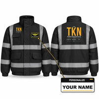 Thumbnail for TKN - Tag - Reflective Winter Jacket - Black + Name