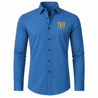 Thumbnail for Turku Airport (TKU) Shirts - Long Sleeve Shirt - Tag - Blue