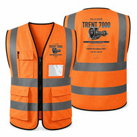 Thumbnail for TRENT 7000 aviation design on orange high-visibility reflective vest