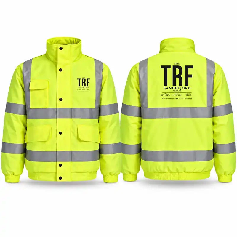 Sandefjord Airport, Torp (TRF) Reflective Winter Jackets - Tag - Fluorescent Yellow