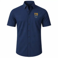 Thumbnail for McGhee Tyson Airport Knoxville (TYS) Shirts - Short Sleeve Shirt - Tag Custom - Dark Blue + NAME