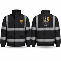 Thumbnail for TZX - Tag Custom - Reflective Winter Jacket - Black