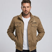 Thumbnail for US Army & Rank Military PILOT Cotton Bomber Jackets