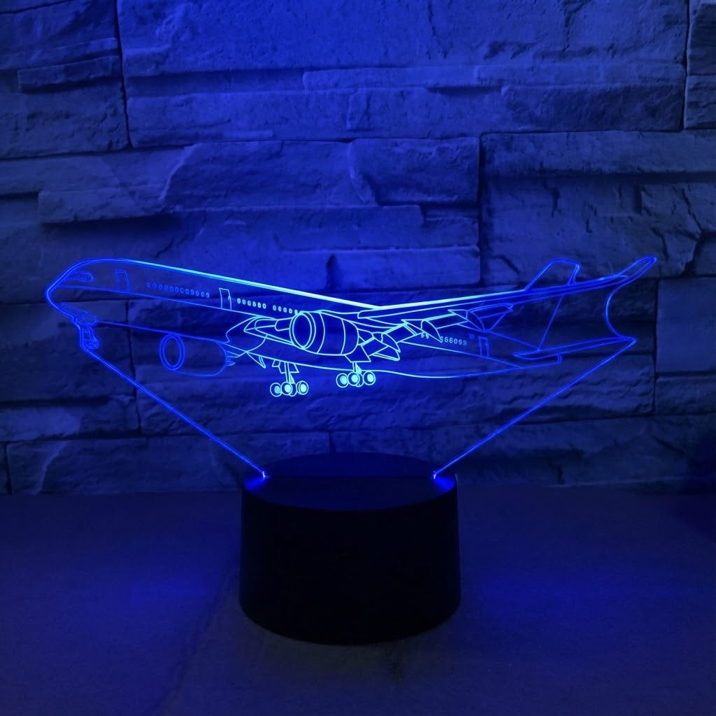 Departing Boeing 787 Designed 3D Lamp