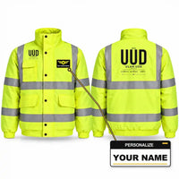 Thumbnail for UUD - Tag - Reflective Winter Jacket - Fluorescent Yellow + Name