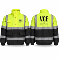 Thumbnail for Venice Marco Polo Airport (VCE) Reflective Winter Jackets - Tag - Fluorescent Yellow & Navy