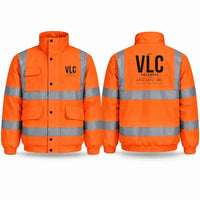 Thumbnail for Valencia Airport (VLC) Reflective Winter Jackets - Tag - Orange