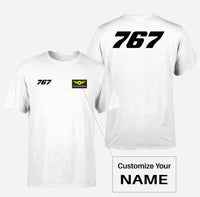 Thumbnail for 767 Flat Text Designed Double-Side T-Shirts