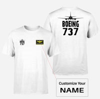 Thumbnail for Boeing 737 & Plane Designed Double-Side T-Shirts