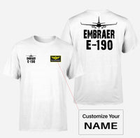 Thumbnail for Embraer E-190 & Plane Designed Double-Side T-Shirts - view 15