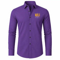 Thumbnail for Wakkanai Airport (WKJ) Shirts - Long Sleeve Shirt - Tag - Purple