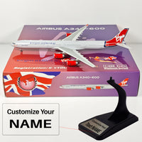 Thumbnail for Virgin Atlantic Airbus A340-600 G-VYOU Airplane Model 1/400 Scale