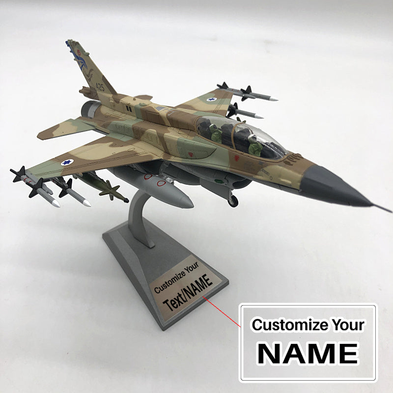 1:72 Scale US F-16I "Storm" (Israeli Air Force) Diecast Alloy Model