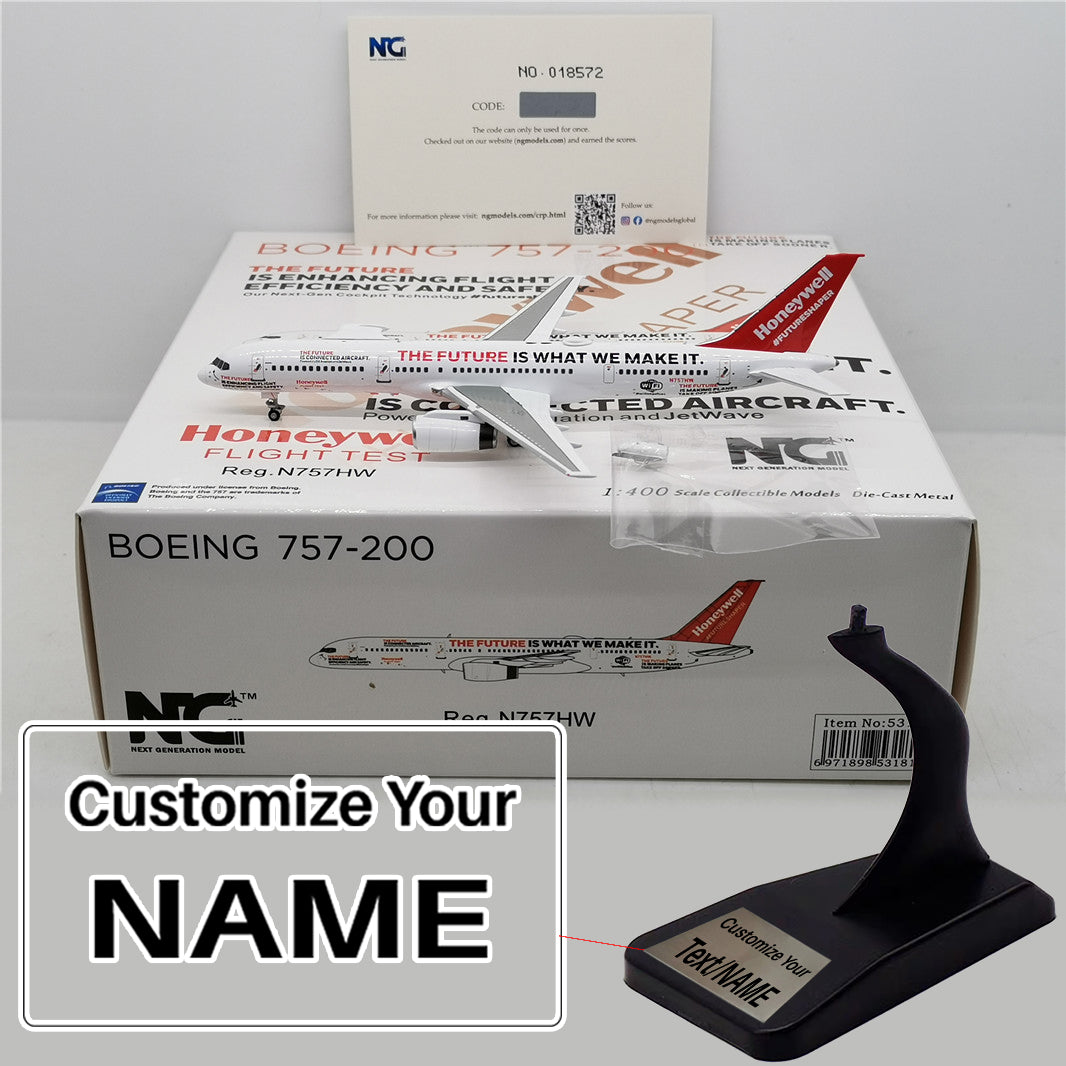 Honeywell Boeing B757-200 N757HW Airplane Model (1:400 Scale)