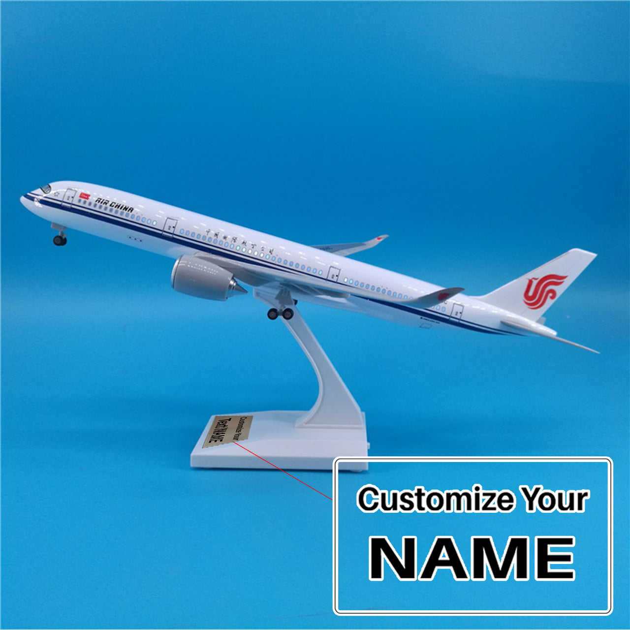 Air China Airbus A350 Airplane Model (1/200 Scale - 30CM)