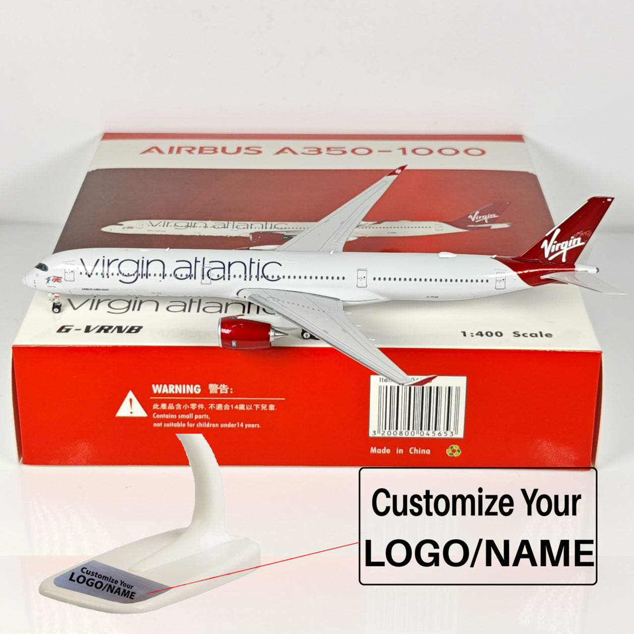 Virgin Atlantic Airlines Airbus A350 Airplane Model (1:400 Scale)