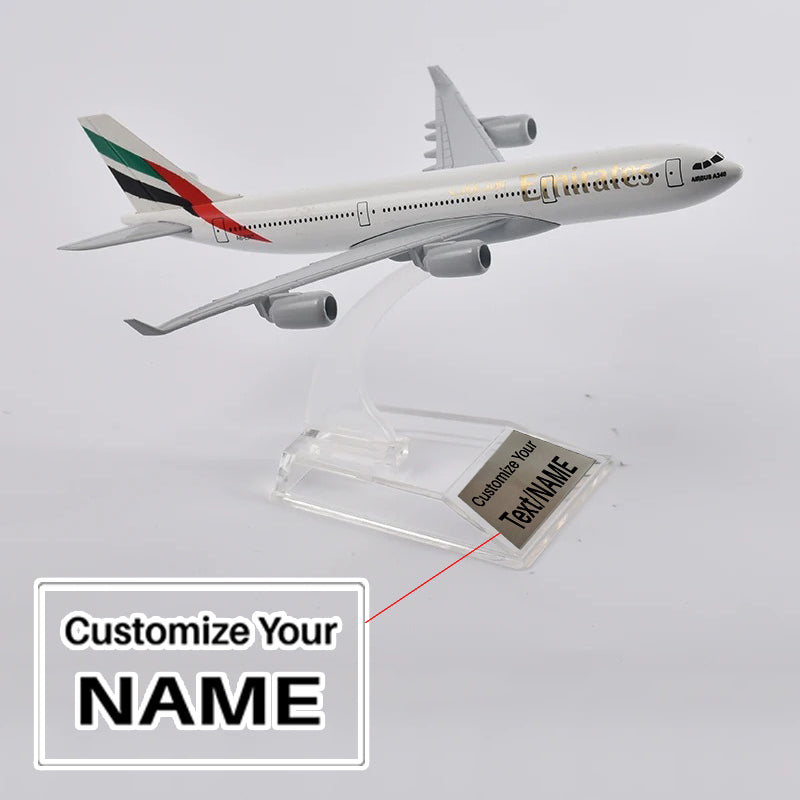 EMIRATES Airways Airbus A340 Airplane Model  (16CM)