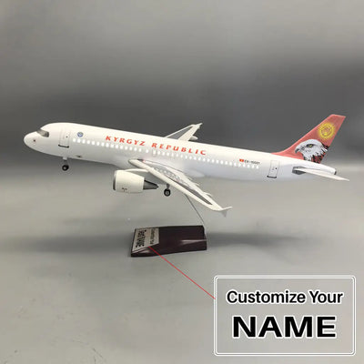 Kyrgyzstan government special plane Airbus A320Neo Airplane Model (47CM)