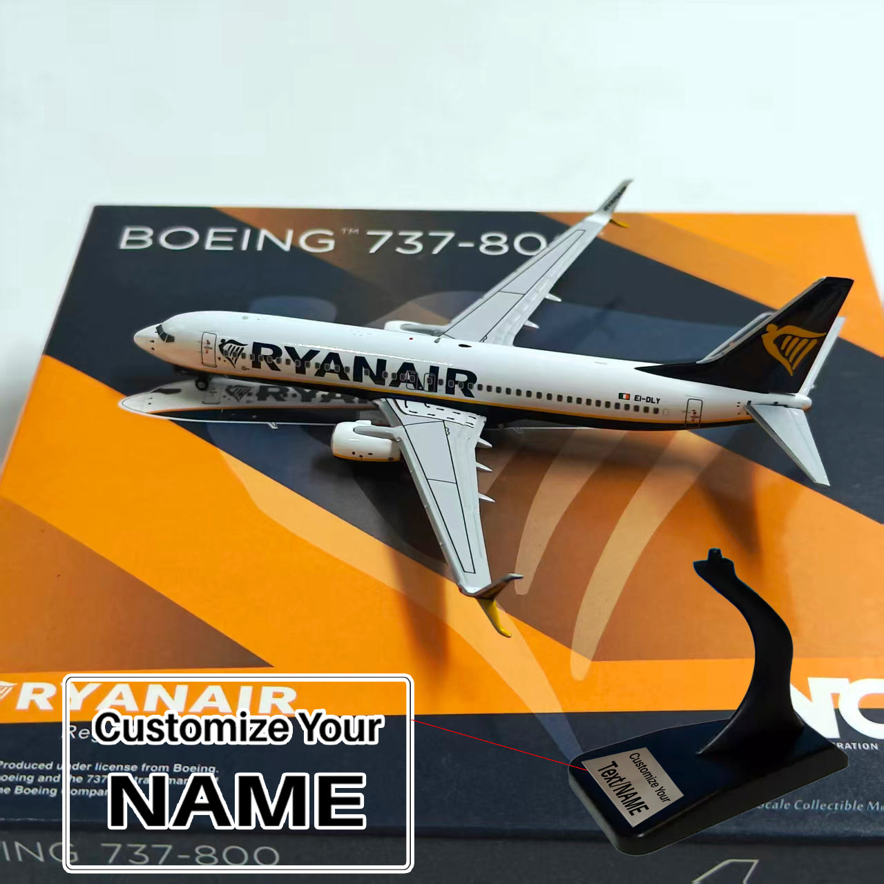 Ryanair Airlines B737-800 Airplane Model (1/400 Scale)