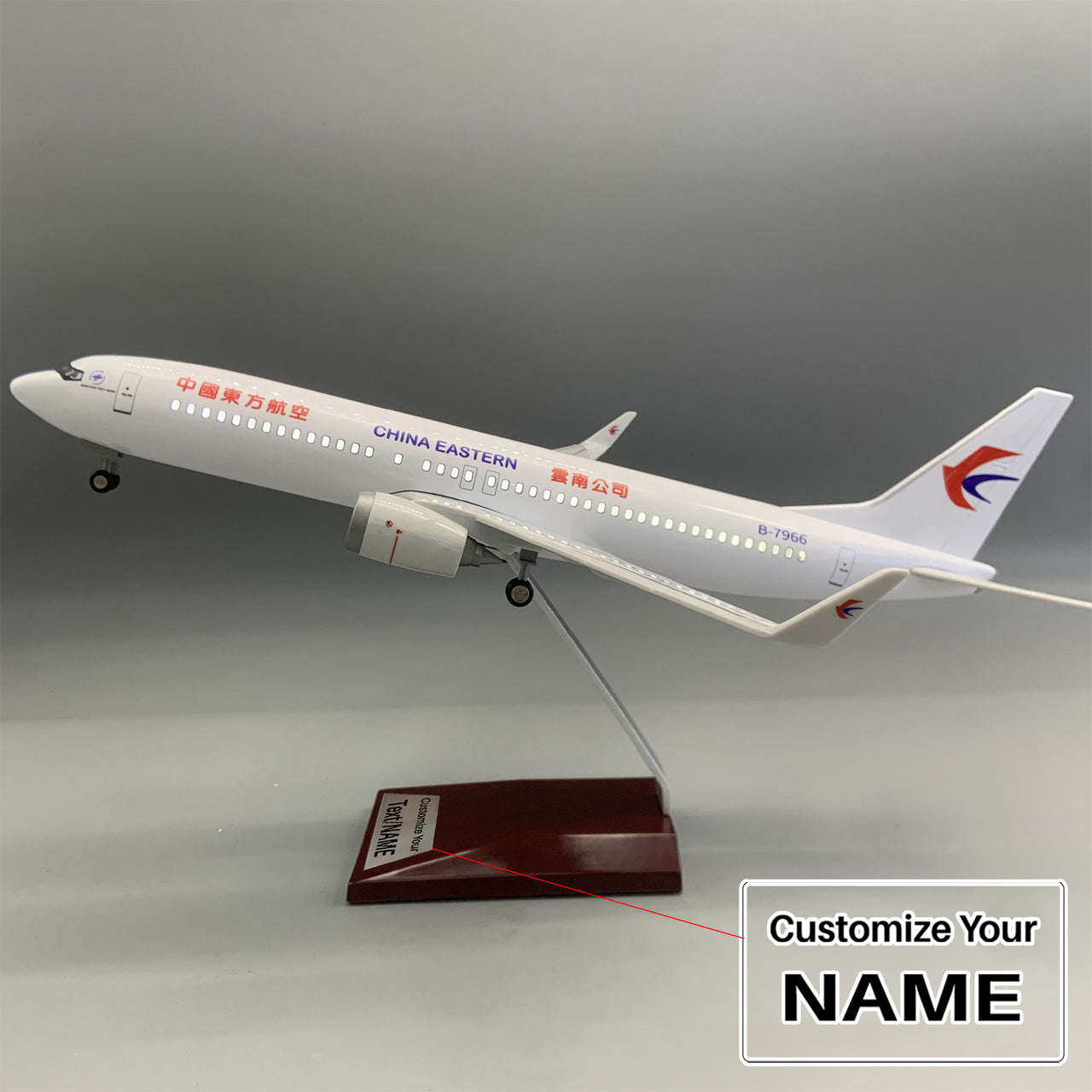China Eastern Airlines Yunnan Boeing B737 Airplane Model (1/110 Scale - 37CM)