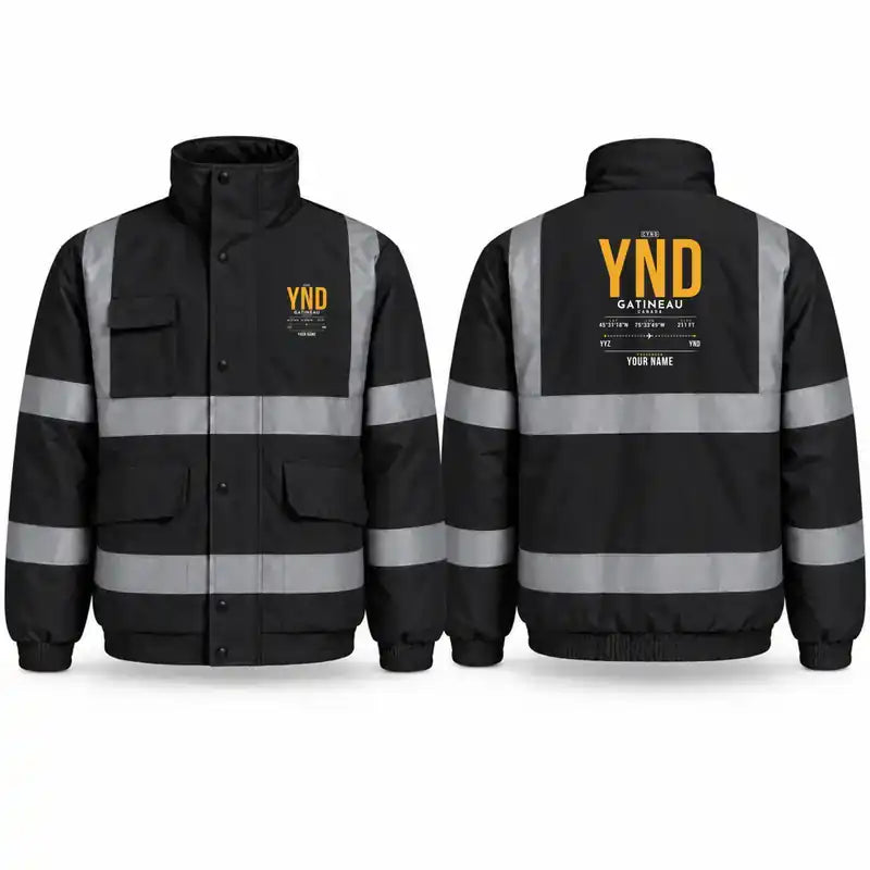 YND - Tag Custom - Reflective Winter Jacket - Black