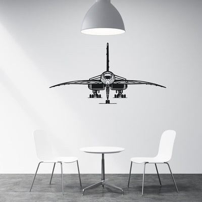 Face to Face with Concorde aviation themed wall sticker, weather-resistant vinyl.
